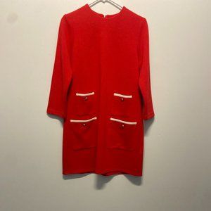 Tuckernuck Red Francoise Mod Mini Dress Sz Medium